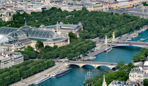 Vue aérienne du Grand Palais