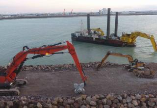 Le chantier du  projet Calais Port 2015 