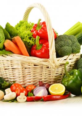 panier de fruits et légumes