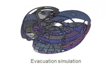 Evacuation simulation - Shanghai planetarium