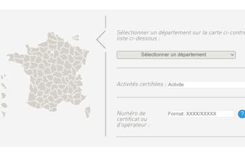 page d'accueil des certificats BIO